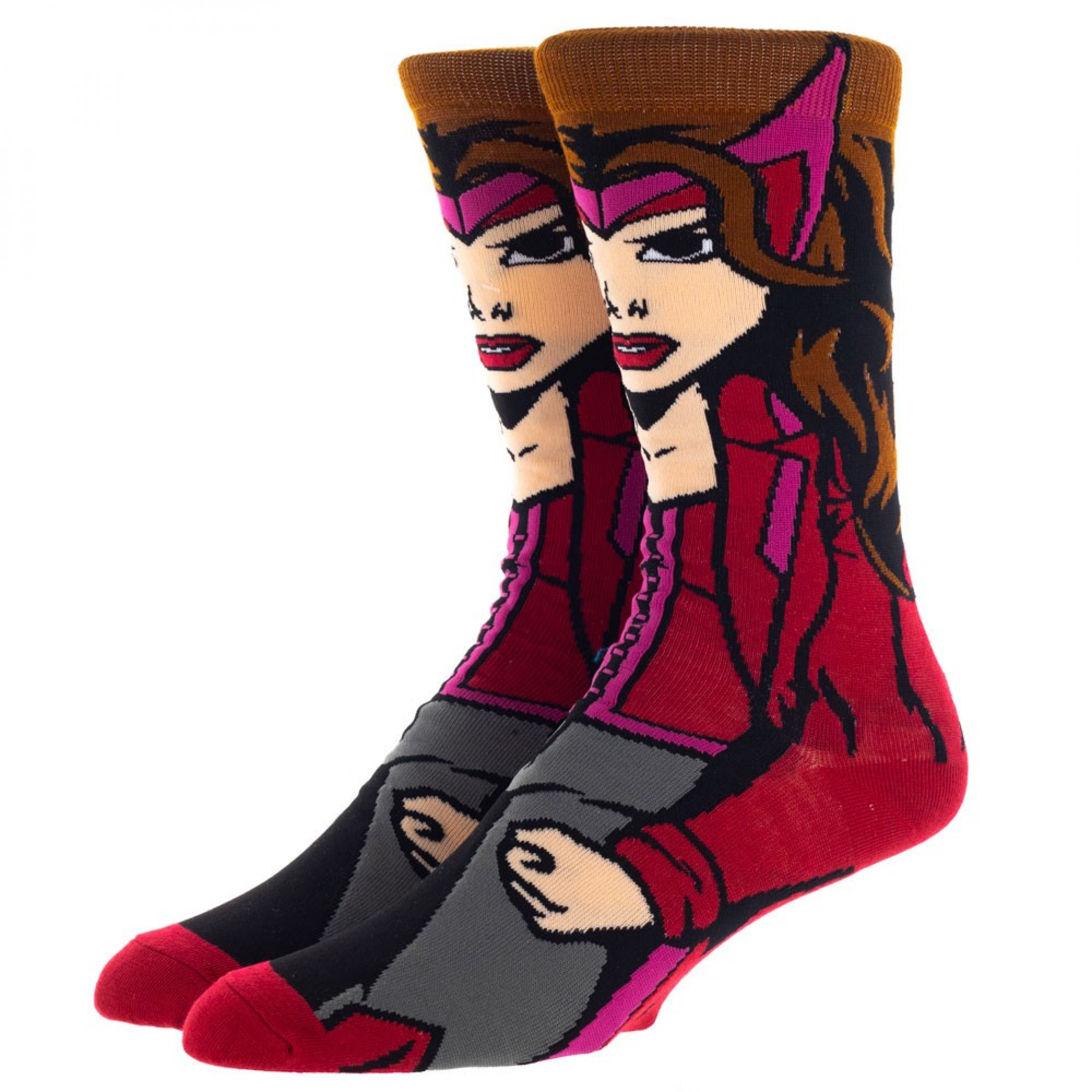 Marvel Avengers Scarlet Witch 360 Character Crew Socks